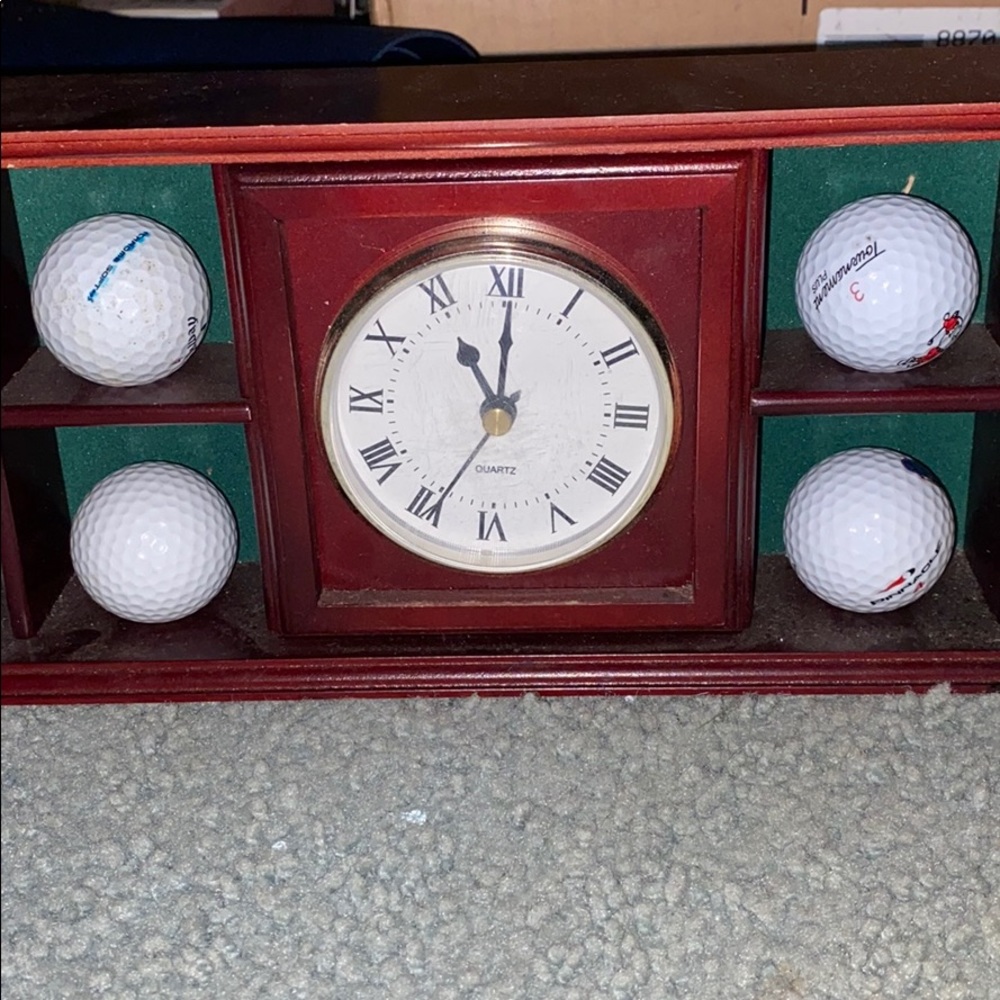 Golf decor clock - Picture 2 of 3